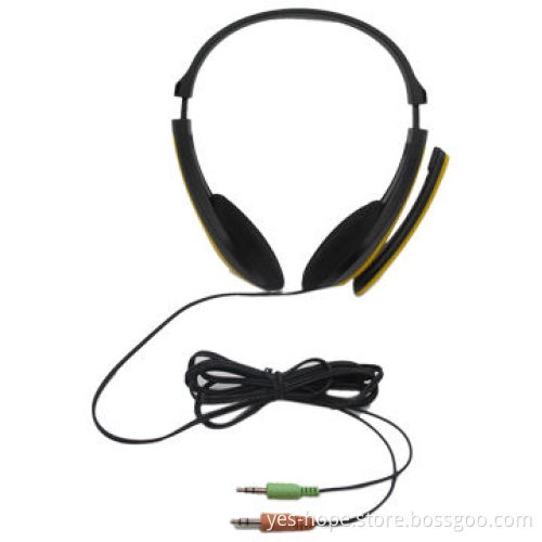 Colorful wired computer headsets with mic